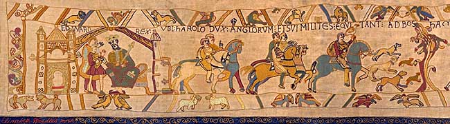 Journey To Normandy scene 1 - Bayeux Tapestry